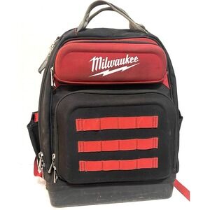 Milwaukee Tool 48-22-8201 Tool Backpack, Red; Black, Ballistic Nylon, 48 Pockets